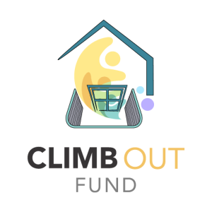 introducing the climb out fund, logo medium solid bg